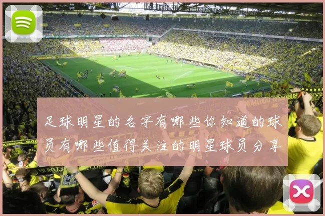 足球明星的名字有哪些你知道的球员有哪些值得关注的明星球员分享一下吧